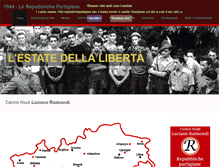 Tablet Screenshot of 1944-repubblichepartigiane.info